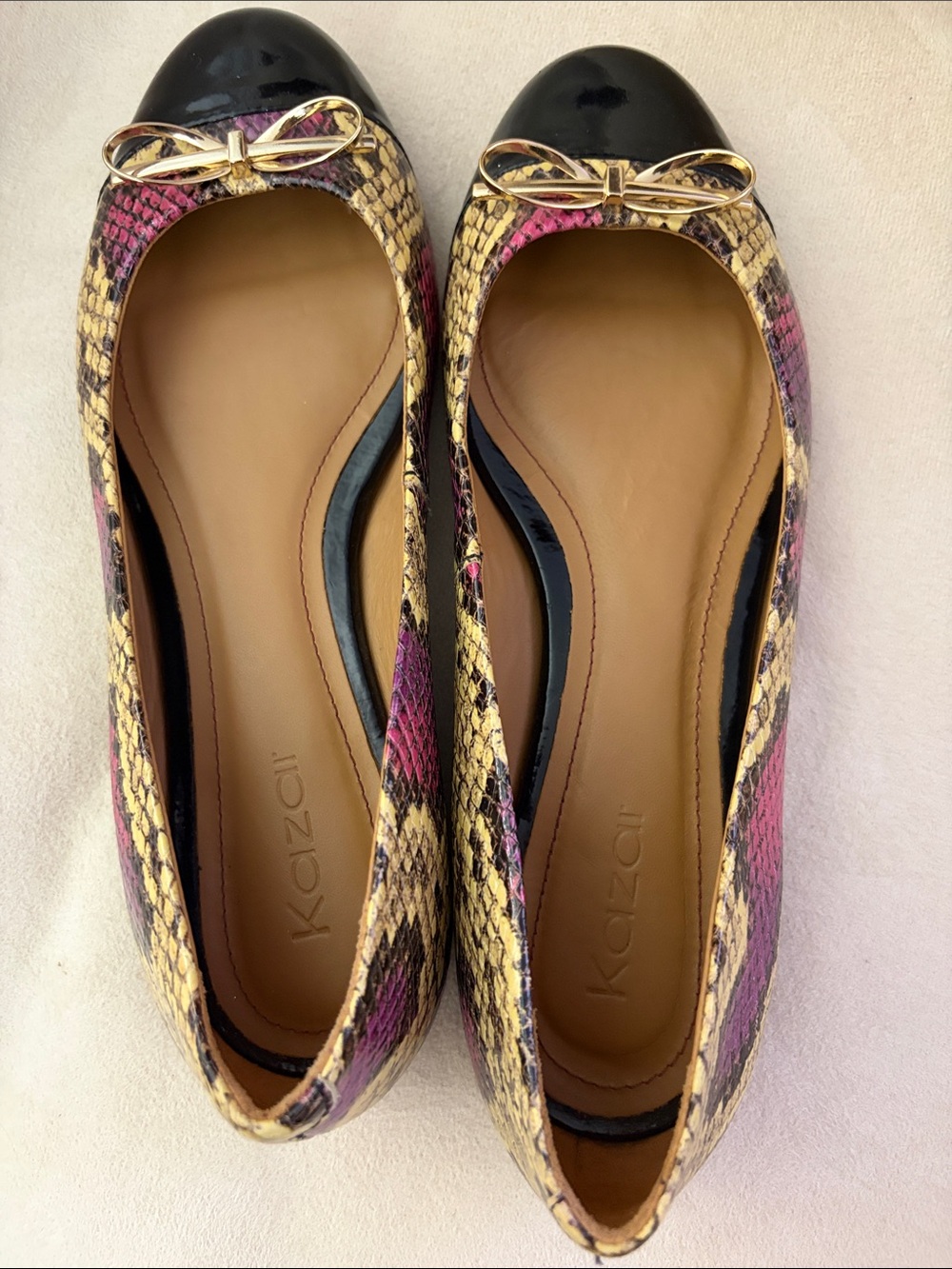 Kazar - Women’s Leather Flat Shoes - Picture 3 of 5
